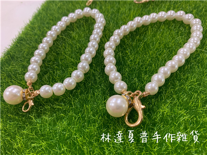 珍珠掛飾 金色龍蝦勾+大珍珠