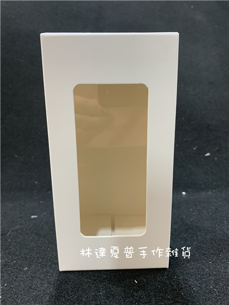 韓式開窗透視白色紙盒 包裝盒（小盒）複亞膜 450磅 開