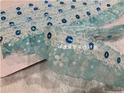 BH7056-08-1 雷絲亮片款～淺藍 2Ｙ