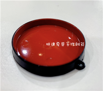食玩仿真日式圓形黑色餐盒/壽司盒 DIY配件 吊飾 黏土