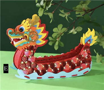 端午節香包材料包-E款~龍舟