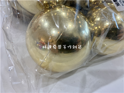 157976500021 6CM金色聖誕節電鍍球