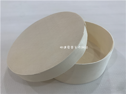 木片圓盒高度4公分直徑10公分