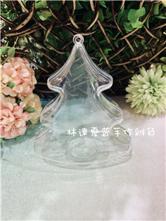M353-13 透明聖誕樹形盒:高10.5*寬9*厚5公