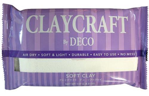 DECO CLAYCRAFT 花藝土白色 黏土/超輕土1