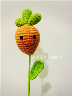 可愛紅蘿蔔花插