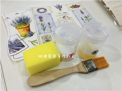 拼貼材料包（拼貼紙＋刷子＋海綿＋拼貼膠）