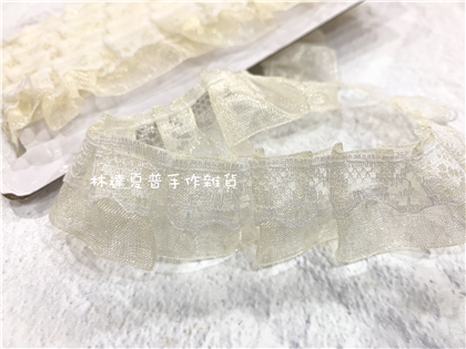 BＨ7056-09-2 蕾絲澎澎裙～ 米白