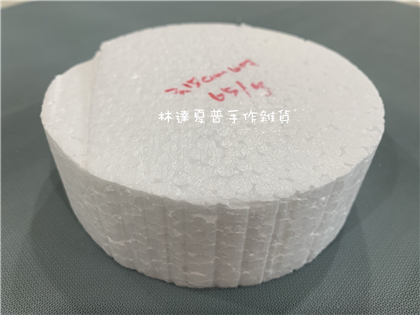 保麗龍圓柱蛋糕體高5cm圓直徑15公分(6吋)